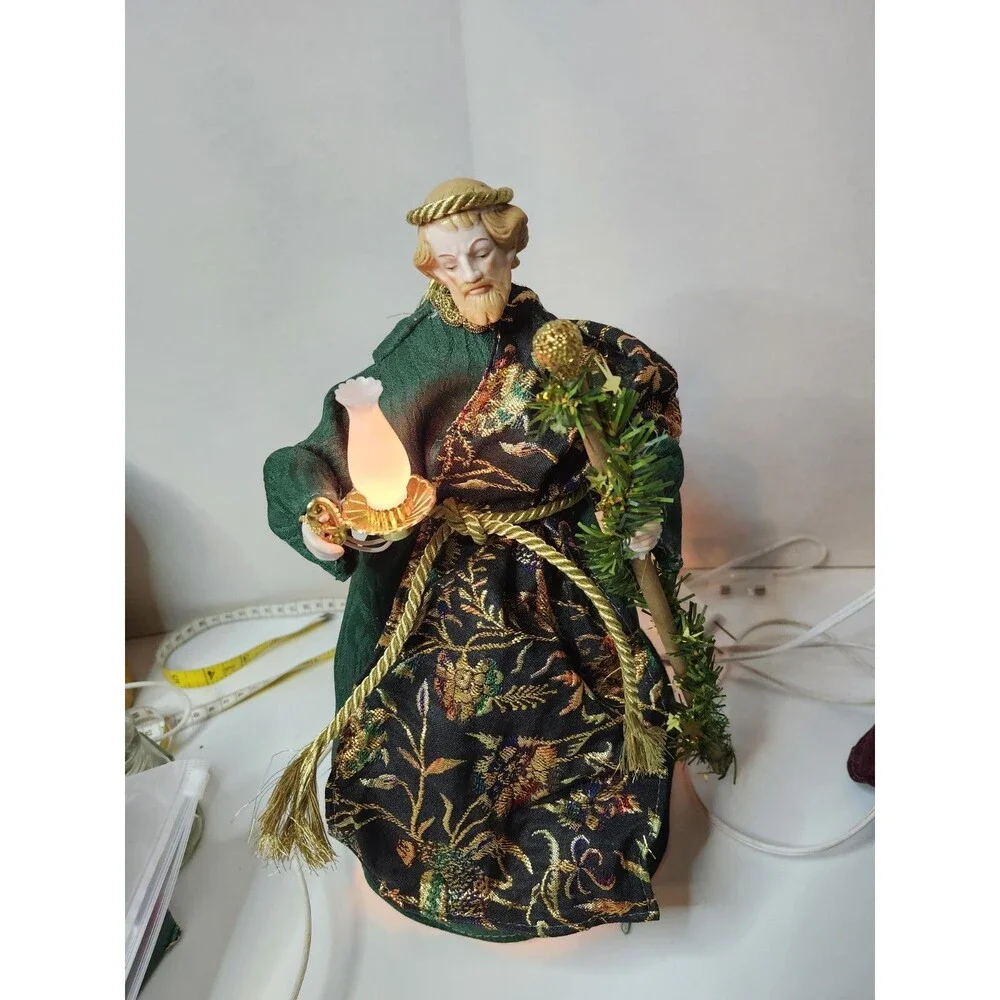 Vintage Rare Telco Motion-ettes Animated Nativity Joseph, Mary & Baby Jesus